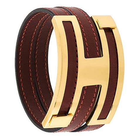 hermes leather bracelet.